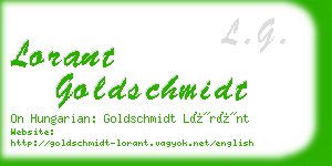 lorant goldschmidt business card